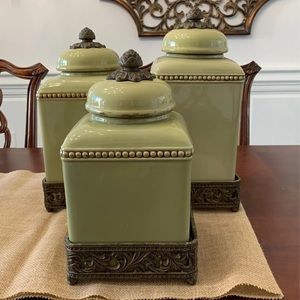 GG Collection set of 3 canisters